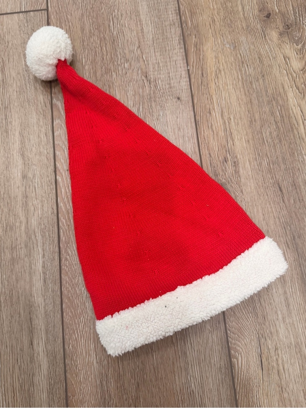 Hanna Andersson Red Kids Holiday Hat with White Pom